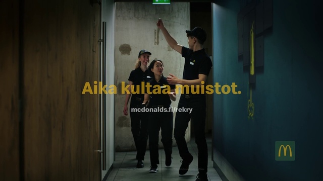 Video Reference: Gesture, Font, Art, Event, Fashion design, T-shirt, Room, Thigh, Advertising, Boot