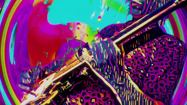 Video Reference: Colorfulness, Purple, Violet, Art, Magenta, Font, Paint, Electric blue, Pattern, Tints and shades