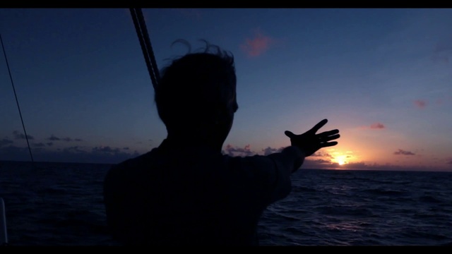 Video Reference: Sky, Cloud, Water, Flash photography, Gesture, Happy, Morning, Horizon, Dusk, Sunset