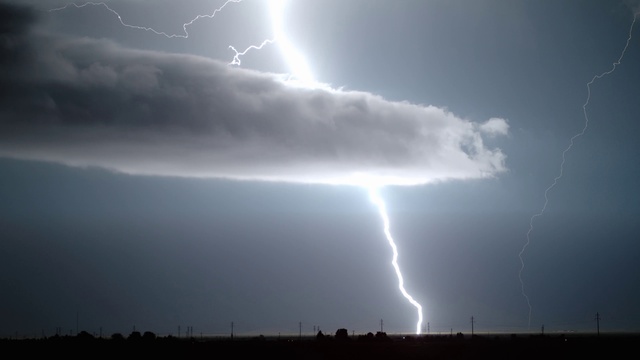 Video Reference: Lightning, Sky, Cloud, Thunder, Atmosphere, Thunderstorm, White, Light, Nature, Black