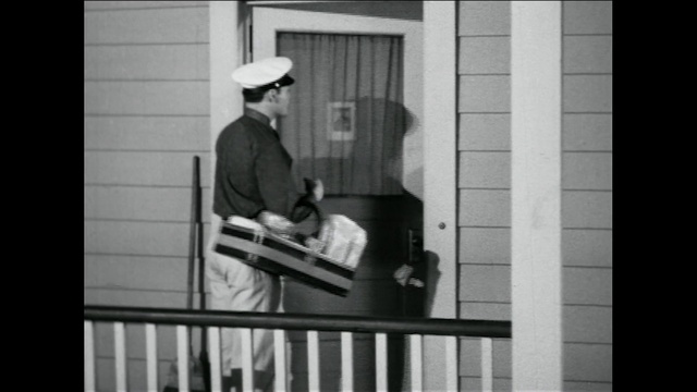 Video Reference: Hat, Black-and-white, Wood, Monochrome photography, Monochrome, Fence, Tradesman, Building, Room, Sitting