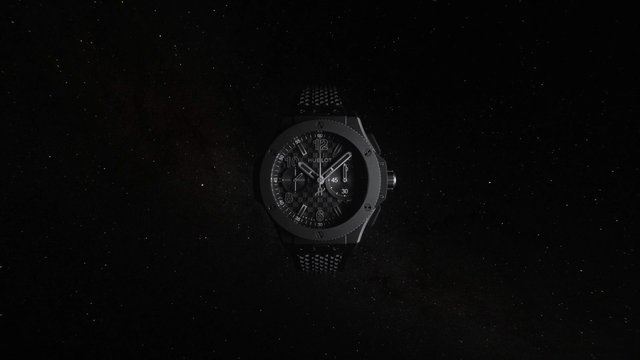 Video Reference: watch, wristwatch, luxury, timepiece, black, dark, product shot, close-up, fashion, accessory, isolated, minimal, premium, chronograph, studio, elegant