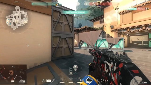 Video Reference: video game, first person, shooter, game hud, rifle, bombsite, esports, minimap, weapon, outdoor map, action, stream overlay, match