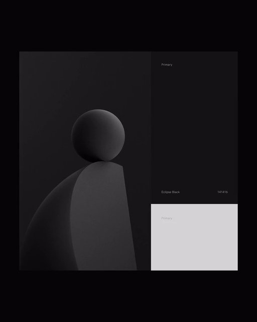 Video Reference: abstract, minimalist, dark, geometric, 3d render, sphere, curved shapes, color palette, black, gray, panel layout, modern design, texture, artistic, monochrome
