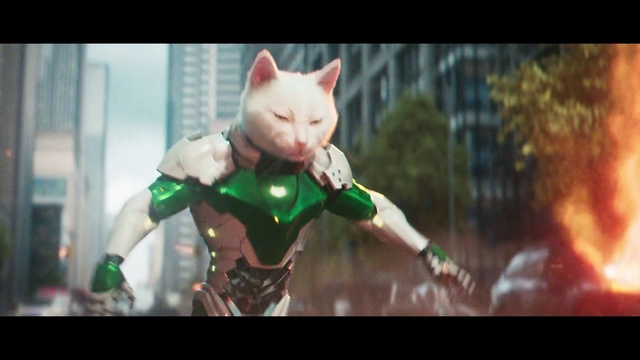 Video Reference: Felidae, Plant, Toy, Fawn, Whiskers, Grass, Small to medium-sized cats, Event, Entertainment, Tree