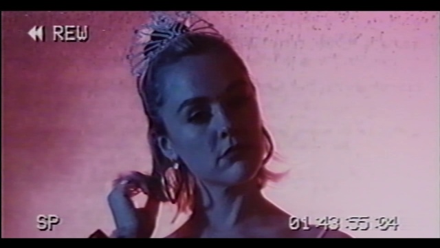 Video Reference: Eye, Eyelash, Purple, Violet, Font, Magenta, Flash photography, Electric blue, Darkness, Screenshot