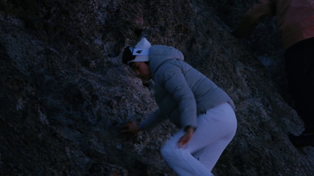 Video Reference: Bedrock, Climbing, Formation, Geological phenomenon, Recreation, Electric blue, Rock climbing, Landscape, Rock-climbing equipment, Sport climbing