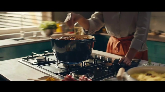 Video Reference: Food, Gas stove, Chefs uniform, Tableware, Recipe, Kitchen appliance, Stove, Kitchen stove, Kitchen utensil, Cookware and bakeware