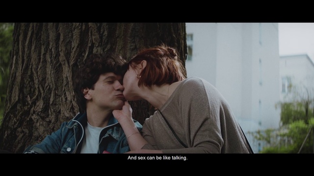 Video Reference: Kiss, Flash photography, Happy, Gesture, Black hair, Fun, Romance, Event, Tree, Darkness