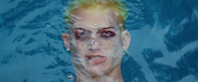 Video Reference: Cheek, Water, Eyelash, Swimming pool, Human body, Iris, Swimmer, Art, Paint, Happy