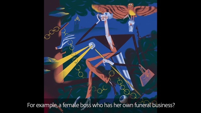 Video Reference: Art, Font, Electric blue, Painting, Plant, Paint, Event, Visual arts, Graphics, Graphic design