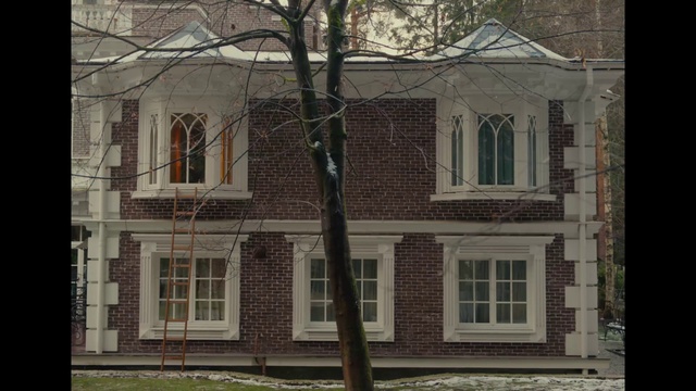 Video Reference: Window, Building, Fixture, Tree, Plant, Twig, Brickwork, Brick, Neighbourhood, Residential area