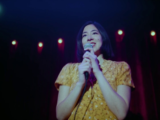 Video Reference: Microphone, Public address system, Concert, Musician, Artist, Music, Music artist, Purple, Dress, Entertainment