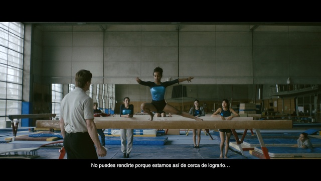 Video Reference: Springboard, Shorts, Table, Leisure, Recreation, Indoor games and sports, Gymnastics, Balance, Sports, Event