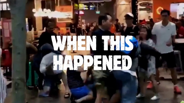 Video Reference: Leisure, Font, Crowd, Event, T-shirt, Hat, Customer, Fun, Physical fitness, Advertising