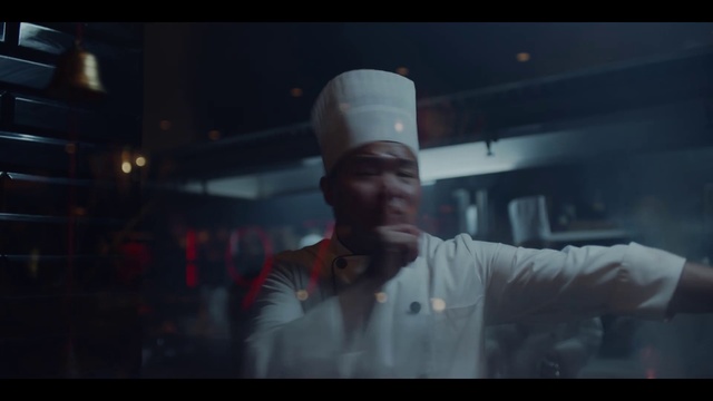 Video Reference: Flash photography, Gesture, Sleeve, Chef, Hat, Collar, Event, Fun, Service, Darkness