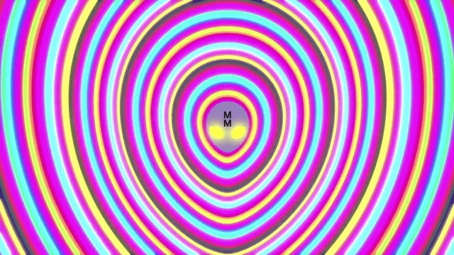 Video Reference: Colorfulness, Purple, Art, Pattern, Symmetry, Magenta, Electric blue, Circle, Font, Close-up