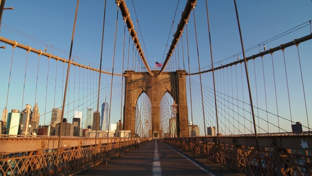 Video Reference: Sky, Infrastructure, Body of water, Building, Tree, Bridge, Suspension bridge, Road surface, Line, Girder bridge
