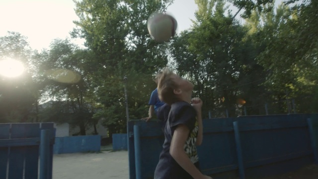 Video Reference: Sky, Shorts, Tree, Sunlight, Streetball, Happy, Ball, Leisure, Grass, Woody plant