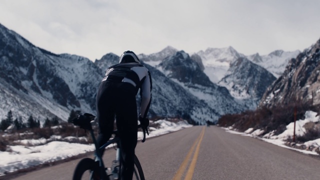 Video Reference: Bicycle, Wheel, Tire, Mountain, Sky, Bicycles--Equipment and supplies, Snow, Bicycle wheel, Cloud, Bicycle tire