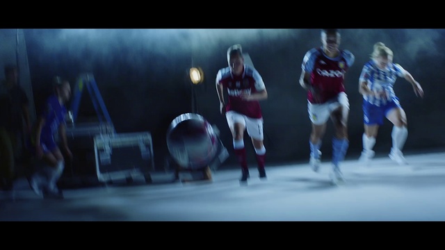 Video Reference: Shorts, Performing arts, Entertainment, Choreography, Event, Sports equipment, Player, Electric blue, Darkness, Team sport