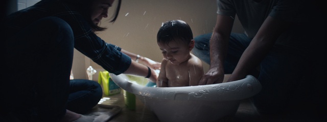 Video Reference: Happy, Bathing, Chest, Baby, Leisure, Fun, Toddler, Barechested, Recreation, Event