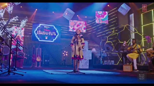 Video Reference: Microphone, Musical instrument, Public address system, Purple, Musician, Music artist, Dress, Guitarist, Artist, Music