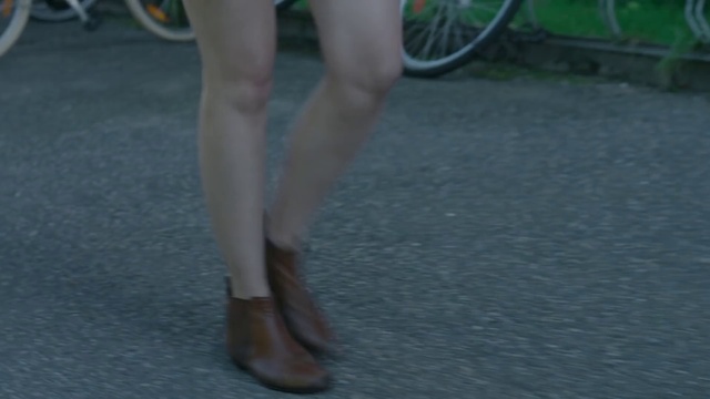 Video Reference: Shorts, Leg, Wheel, Tire, Plant, Dress, Thigh, Knee, Cycling shorts, Waist
