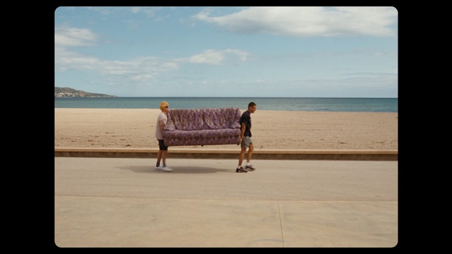 Video Reference: Sky, Cloud, Water, Azure, Rectangle, Travel, Outdoor furniture, Beach, People in nature, Leisure