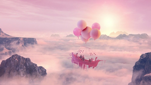 Video Reference: Cloud, Sky, Atmosphere, Natural landscape, Pink, Dusk, Landscape, Horizon, Happy, Freezing