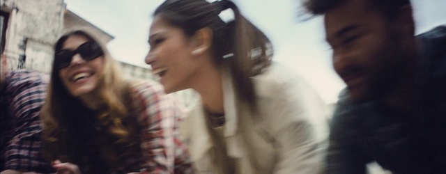 Video Reference: Eyebrow, Happy, Eyewear, Eyelash, Flash photography, Gesture, Smile, Long hair, Fashion design, Event