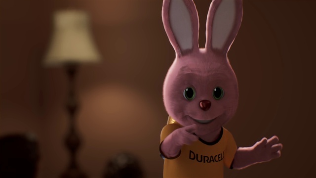 Video Reference: Head, Rabbit, Ear, Human body, Rabbits and Hares, Cartoon, Organism, Gesture, Finger, Fawn