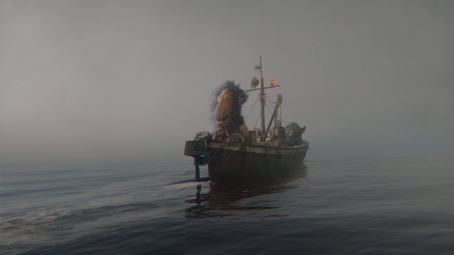 Video Reference: Water, Boat, Watercraft, Vehicle, Fog, Sky, Ship, Lake, Recreation, Mist