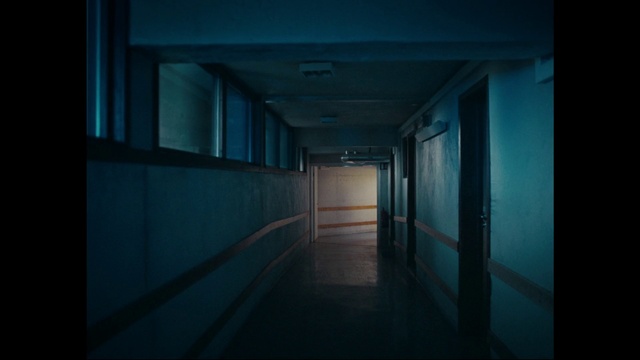 Video Reference: Building, Fixture, Architecture, Floor, Tints and shades, Rectangle, Symmetry, Flooring, Electric blue, Parallel