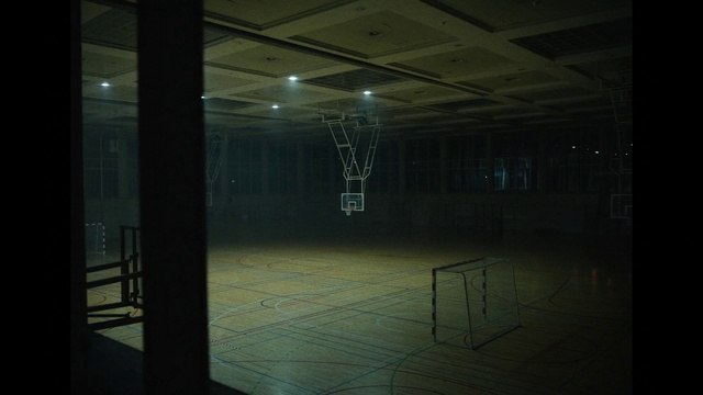 Video Reference: Fixture, Flooring, Electricity, Floor, Art, Tints and shades, Symmetry, Ceiling, Space, Darkness