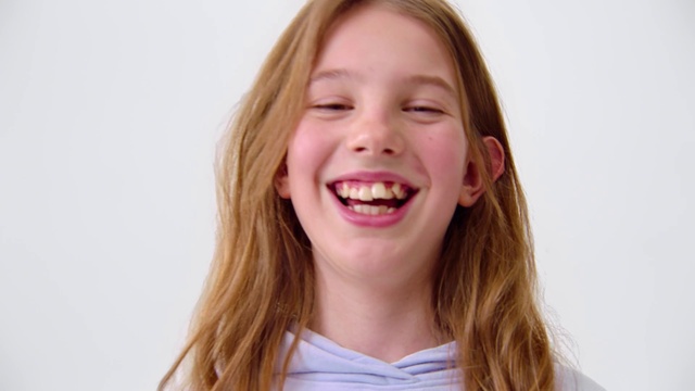 Video Reference: Smile, Nose, Cheek, Lip, Tooth, Mouth, Human body, Jaw, Neck, Flash photography