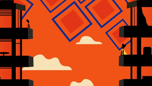 Video Reference: Orange, Font, Art, Red, Material property, Rectangle, Tints and shades, Graphics, Electric blue, Pattern