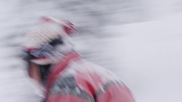 Video Reference: Jersey, Sportswear, Recreation, Ice rink, Slope, Cap, Human leg, Personal protective equipment, Performing arts, Entertainment