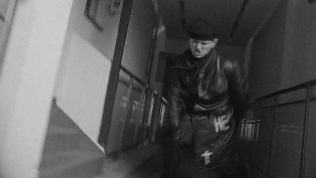 Video Reference: Flash photography, Black-and-white, Grey, Style, Hat, Monochrome, Monochrome photography, Darkness, Room, Cap