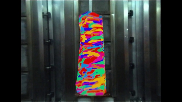 Video Reference: Art, Rectangle, Tints and shades, Font, Symmetry, Pattern, Electric blue, Magenta, Visual arts, Glass