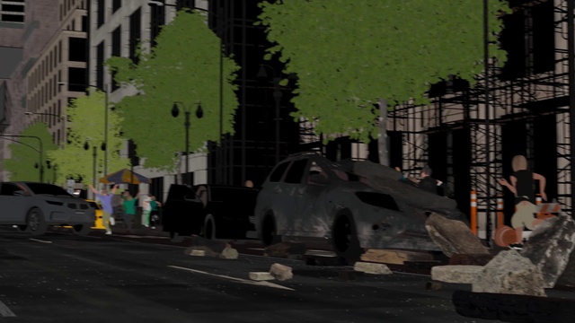 Video Reference: Leaf, Motor vehicle, Vehicle, Car, Road surface, Asphalt, Wheel, Urban design, Automotive tire, Neighbourhood
