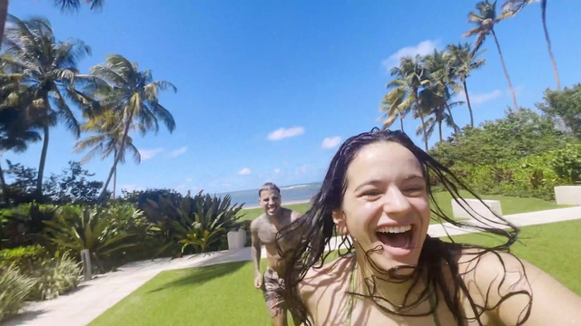 Video Reference: Sky, Plant, Smile, Cloud, Daytime, Nature, Tree, People in nature, Happy, Eyewear