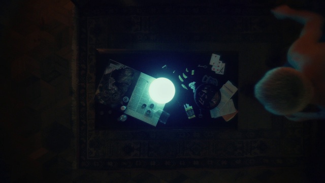 Video Reference: Automotive lighting, Sky, Headlamp, Electric blue, Circle, Space, Gadget, Ceiling, Darkness, Event