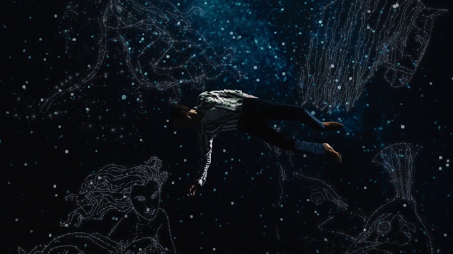 Video Reference: Water, Organism, Underwater, Astronomical object, Marine biology, Space, Electric blue, Science, Beak, Darkness