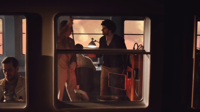 Video Reference: Window, Fixture, Tints and shades, Rectangle, Glass, Public transport, Fun, Event, Passenger, Metal