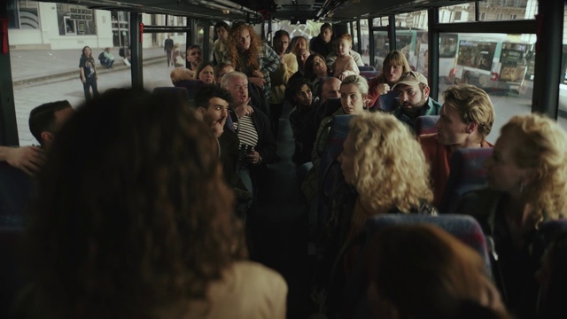 Video Reference: Bus, Vehicle, Public transport, Crowd, Event, Fun, Passenger, Travel, City, Metro