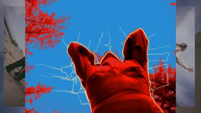 Video Reference: Sky, People in nature, Organism, Gesture, Finger, Happy, Font, Art, Tints and shades, Grass