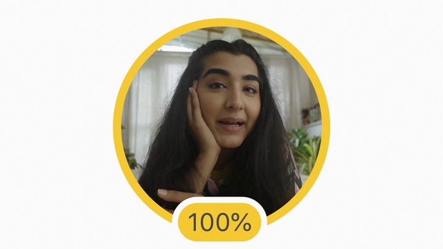 Video Reference: Nose, Eyebrow, Smile, Eyelash, Yellow, Iris, Happy, Black hair, Circle, Makeover