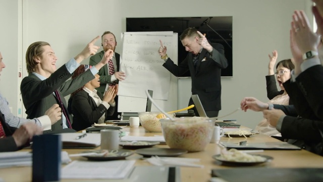 Video Reference: Table, Tableware, Interaction, Desk, Event, Whiteboard, Cooking, Plate, Handwriting, Job