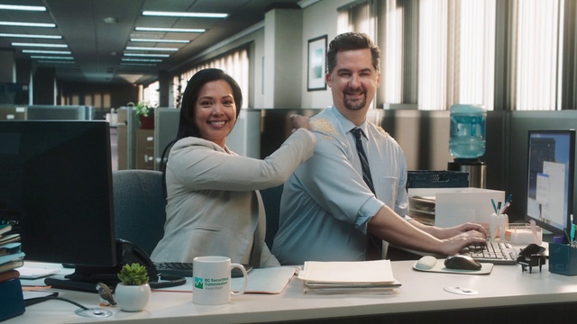 Video Reference: Smile, Table, Computer, Tableware, Desk, Computer monitor, Personal computer, Peripheral, Engineering, Computer keyboard